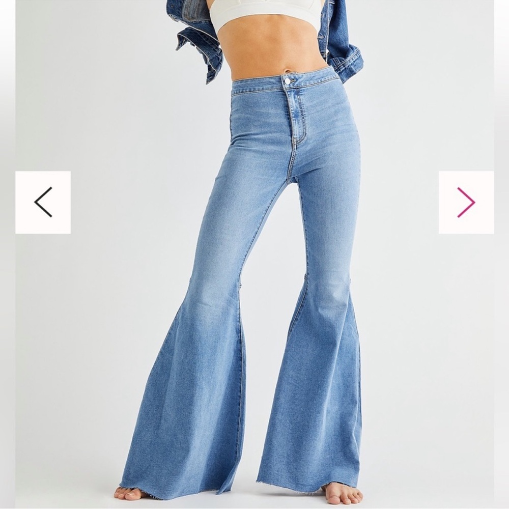 FREE PEOPLE Just Float On Flare Jeans Size 31
